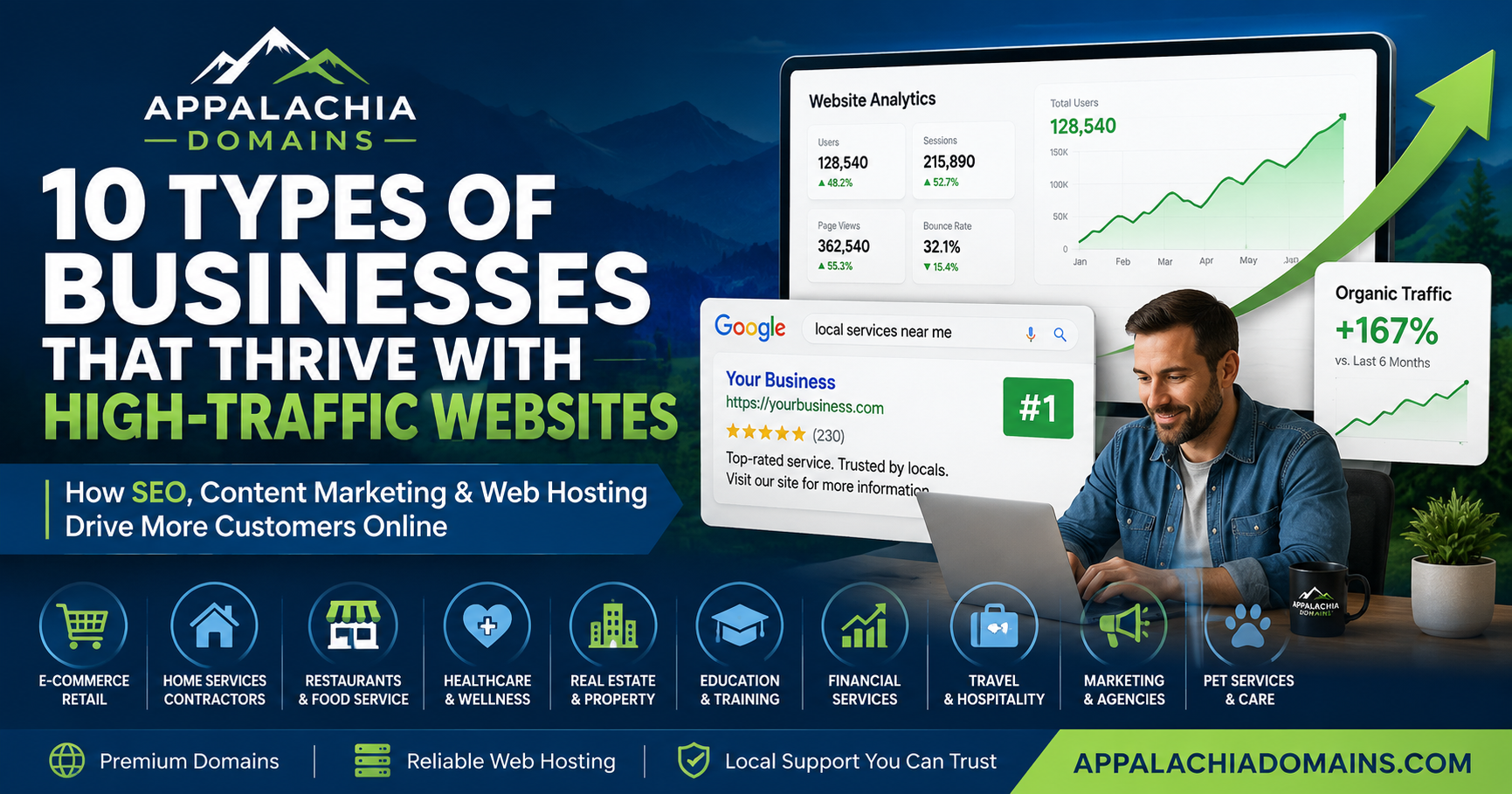 Discover which industries benefit most from SEO, website traffic, and a strong online presence.